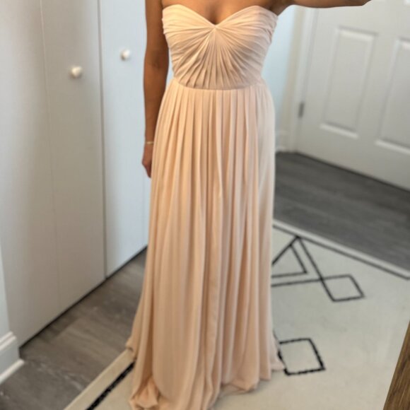 Jenny Yoo Mira Strapless Gown (Blush) - Picture 2 of 14